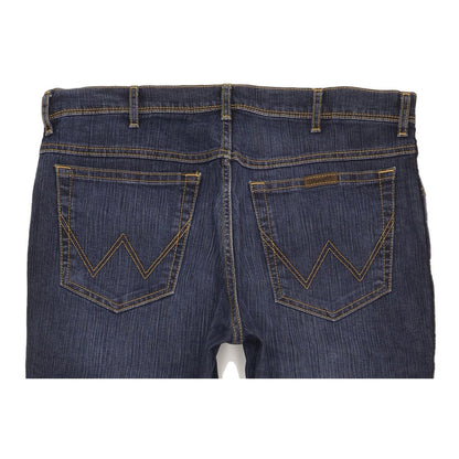 Wrangler Men Blue Straight Regular Stretch Jeans W36 L32 (106260)