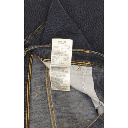 Wrangler Men Blue Straight Regular Stretch Jeans W36 L32 (106260)