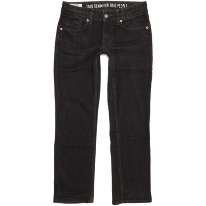 Mustang Emily Women Black Straight Regular Stretch Jeans W29 L29