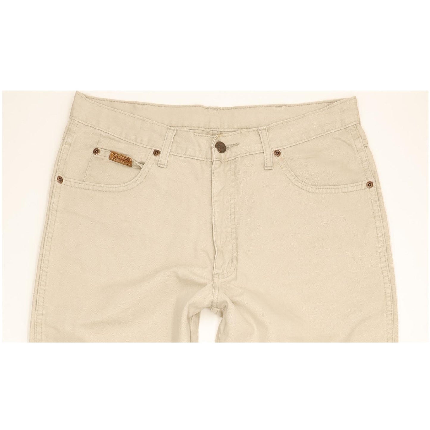 Wrangler Ohio Men Beige Straight Regular Jeans W33 L34