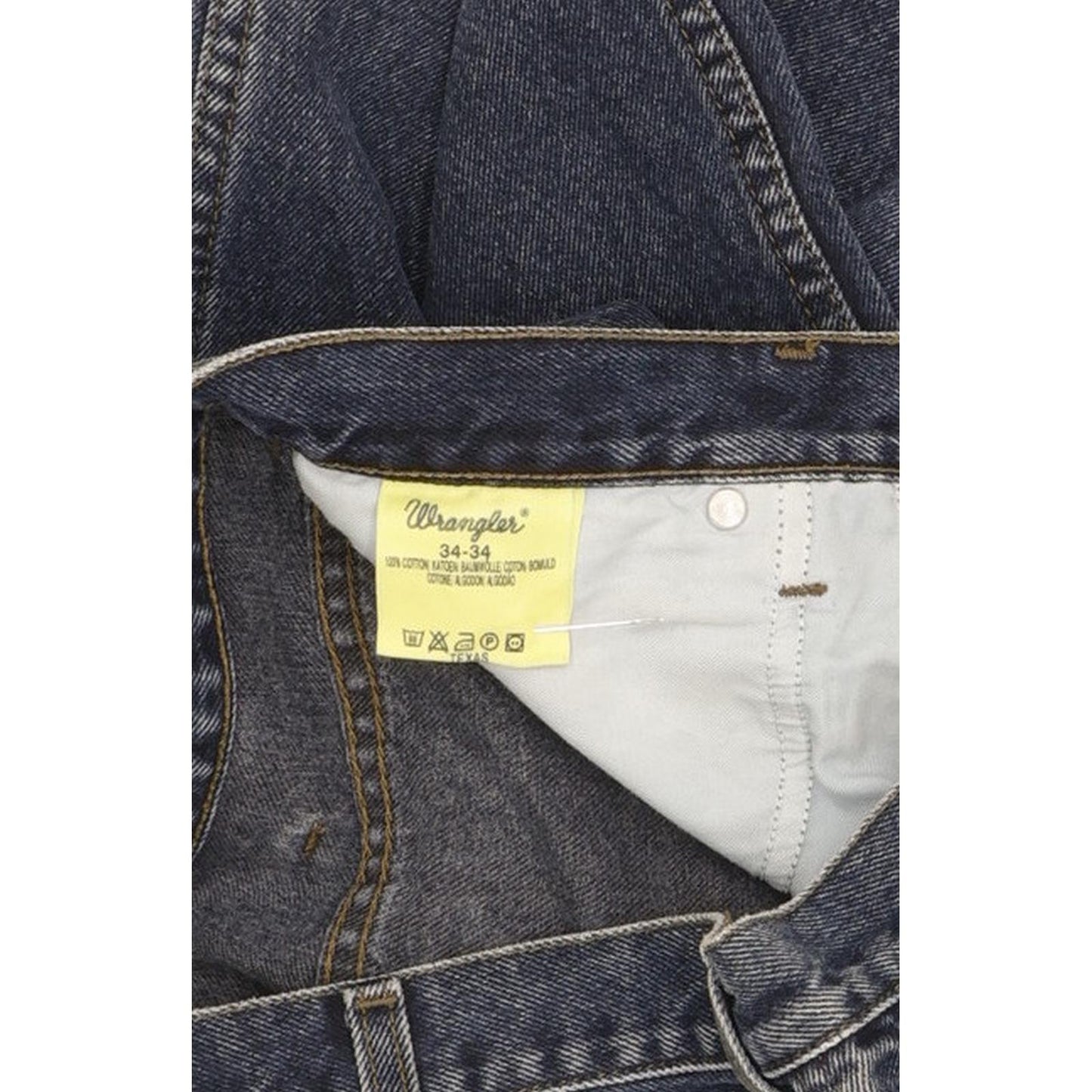 Wrangler Texas Men Blue Straight Regular Jeans W33 L34