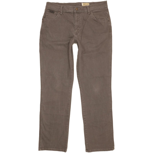 Wrangler Texas Men Grey Straight Regular Stretch Jeans W36 L32