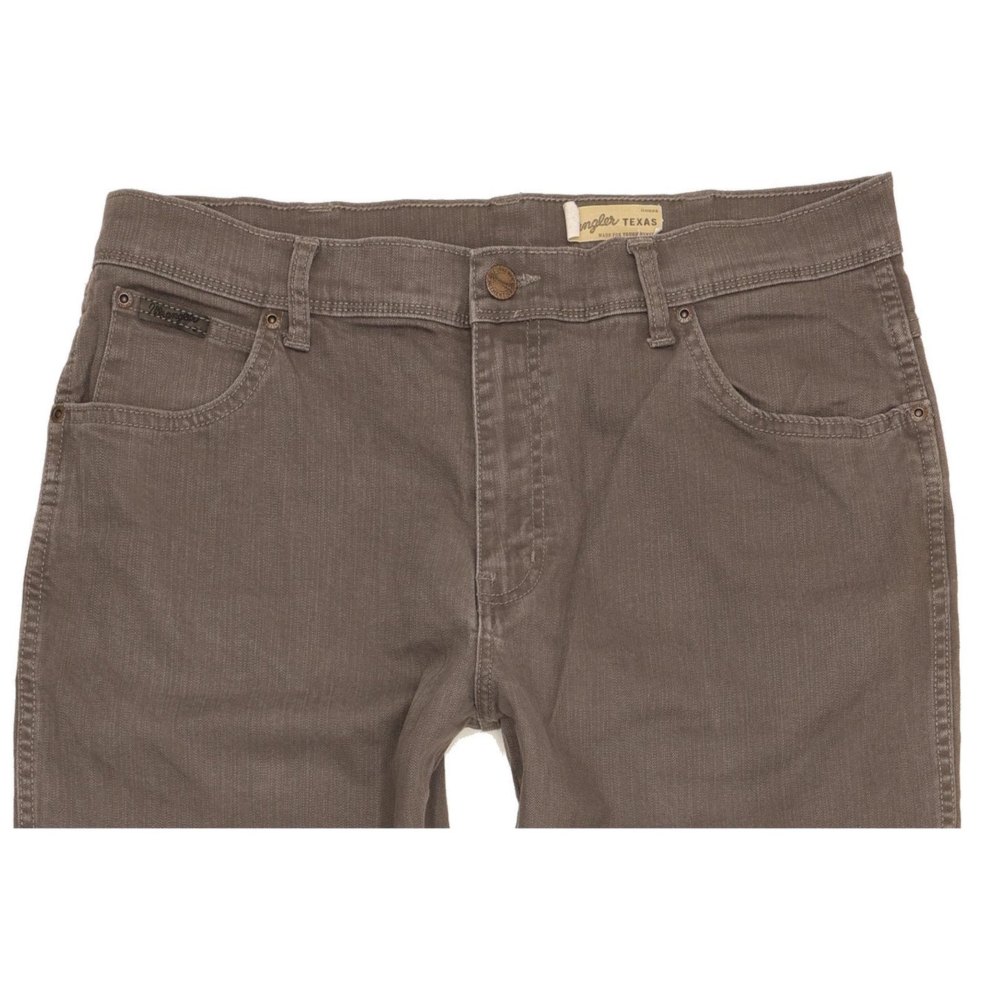 Wrangler Texas Men Grey Straight Regular Stretch Jeans W36 L32