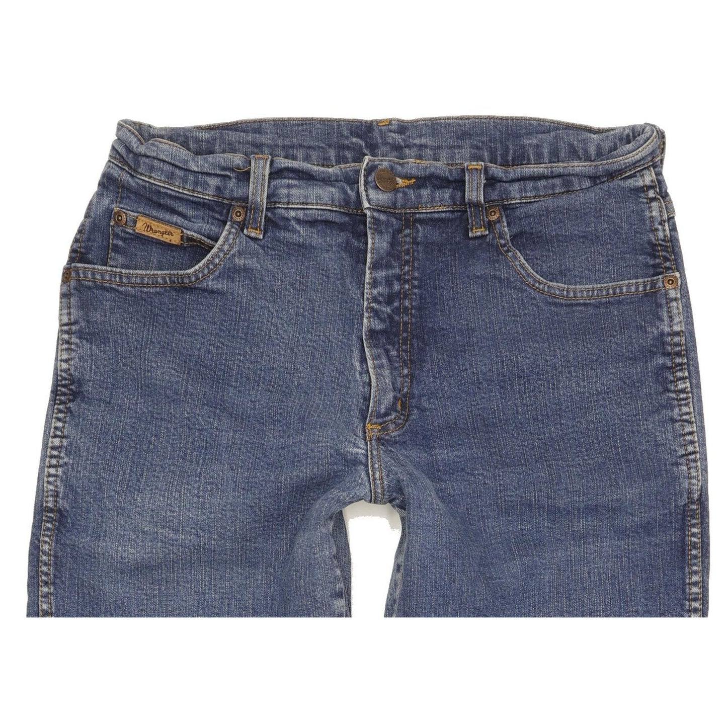 Wrangler Texas Men Blue Straight Regular Stretch Jeans W32 L31