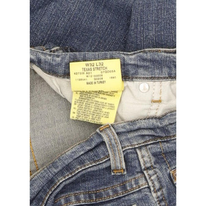 Wrangler Texas Men Blue Straight Regular Stretch Jeans W32 L31