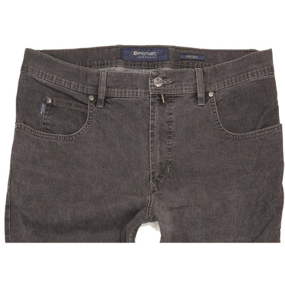 Pioneer Peter Men Grey Straight Regular Stretch Jeans W36 L29