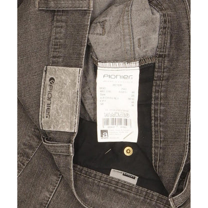 Pioneer Peter Men Grey Straight Regular Stretch Jeans W36 L29