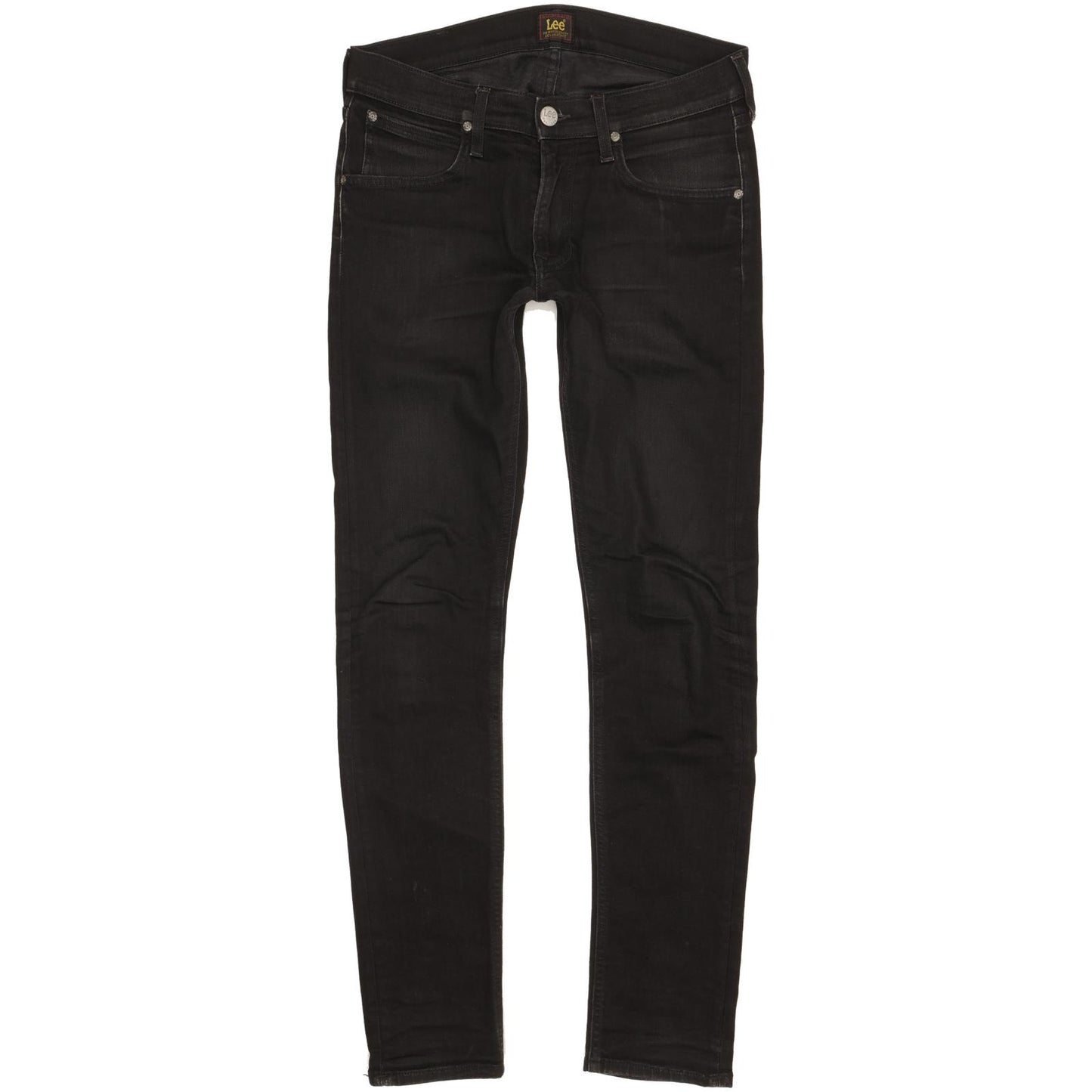 Lee Luke Men Black Skinny Slim Stretch Jeans W30 L32