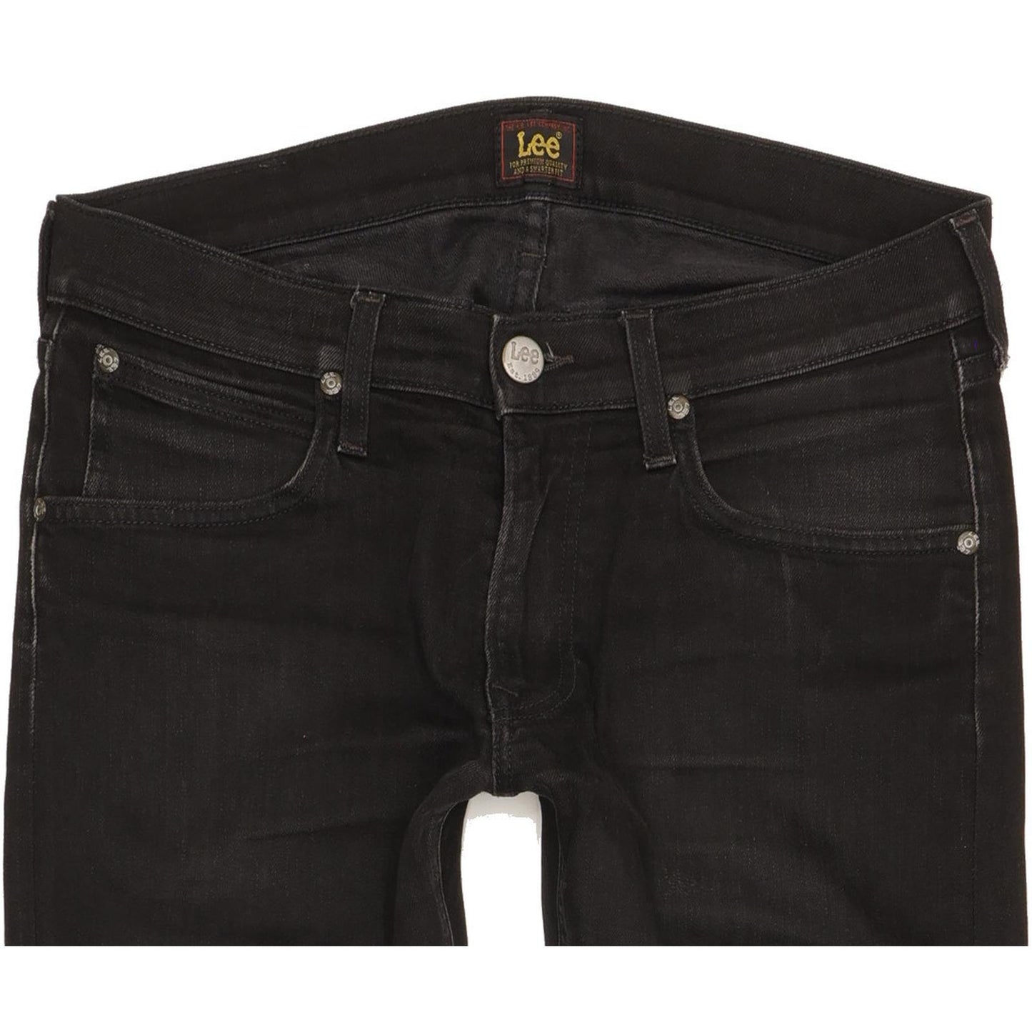 Lee Luke Men Black Skinny Slim Stretch Jeans W30 L32