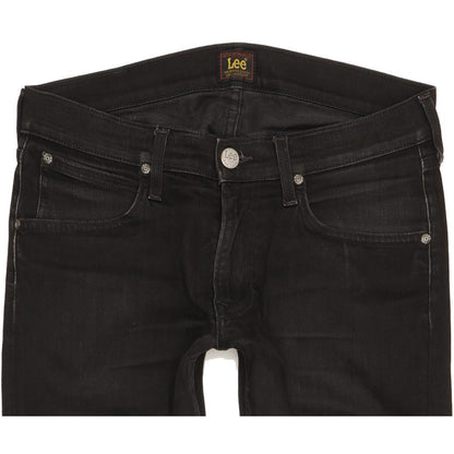 Lee Luke Men Black Skinny Slim Stretch Jeans W30 L32