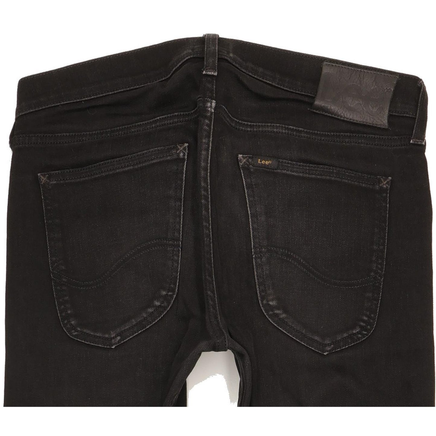 Lee Luke Men Black Skinny Slim Stretch Jeans W30 L32