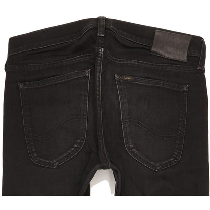 Lee Luke Men Black Skinny Slim Stretch Jeans W30 L32