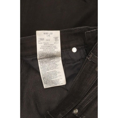 Lee Luke Men Black Skinny Slim Stretch Jeans W30 L32