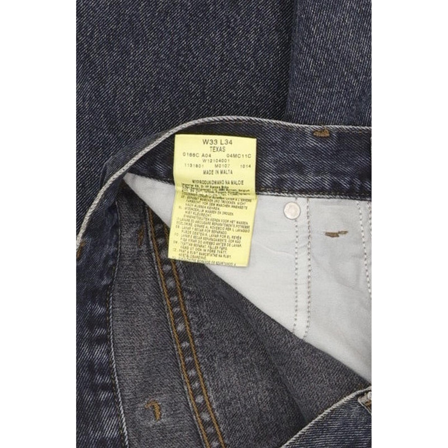Wrangler Texas Men Blue Straight Regular Jeans W33 L34