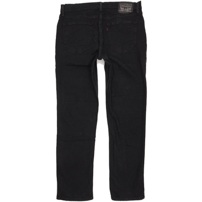 Levi's Men Black Straight Regular Stretch Jeans W33 L31