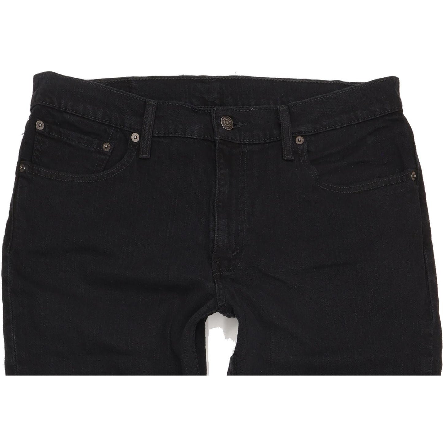 Levi's Men Black Straight Regular Stretch Jeans W33 L31