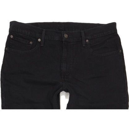 Levi's Men Black Straight Regular Stretch Jeans W33 L31
