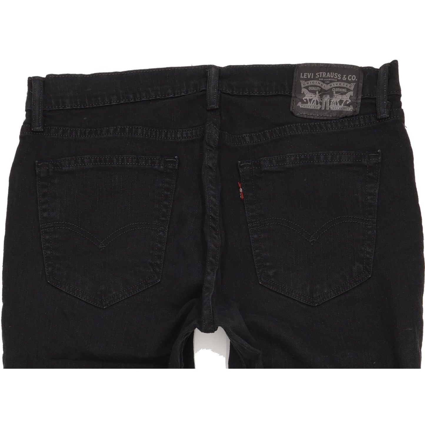 Levi's Men Black Straight Regular Stretch Jeans W33 L31