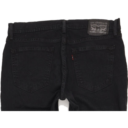 Levi's Men Black Straight Regular Stretch Jeans W33 L31
