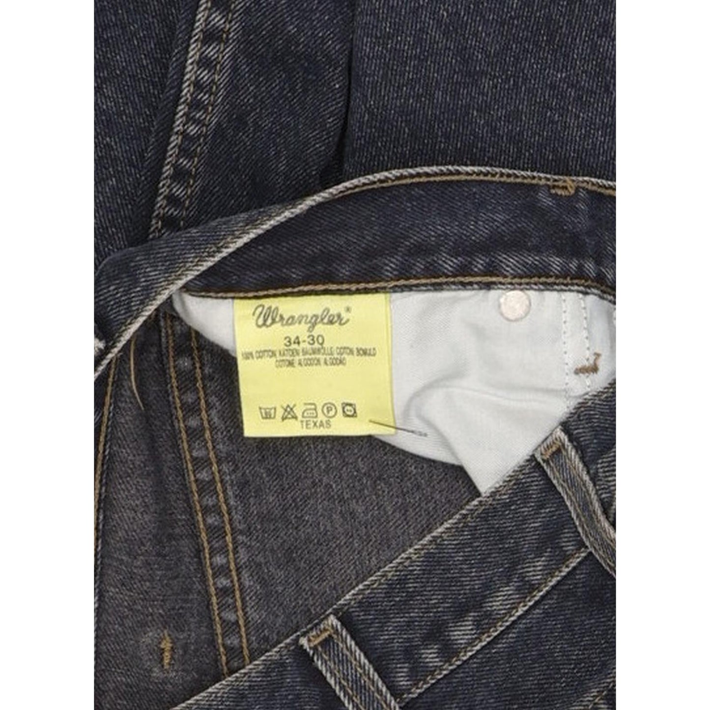 Wrangler Texas Men Blue Straight Regular Jeans W34 L30