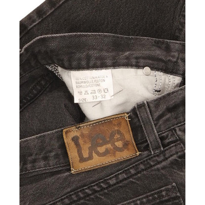 Lee Men Black Straight Regular Jeans W33 L31