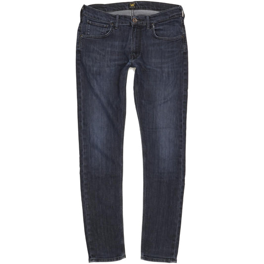Lee Luke Men Navy Skinny Slim Stretch Jeans W33 L33