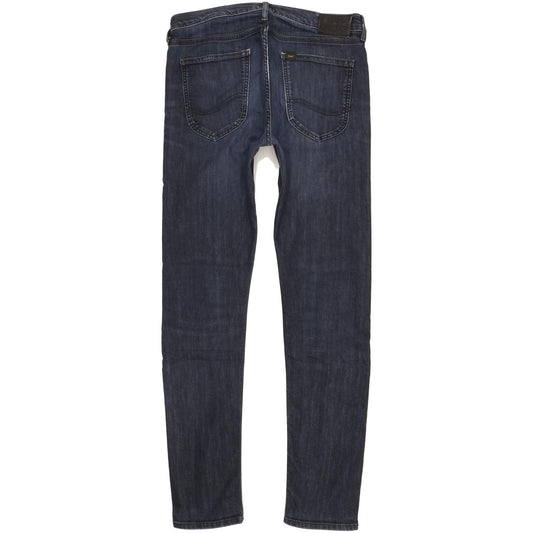 Lee Luke Men Navy Skinny Slim Stretch Jeans W33 L33