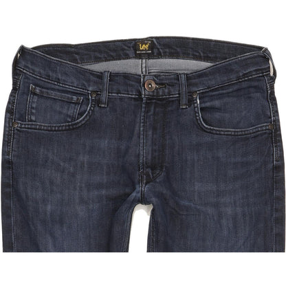 Lee Luke Men Navy Skinny Slim Stretch Jeans W33 L33