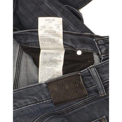 Lee Luke Men Navy Skinny Slim Stretch Jeans W33 L33