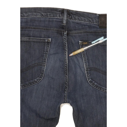Lee Luke Men Navy Skinny Slim Stretch Jeans W33 L33