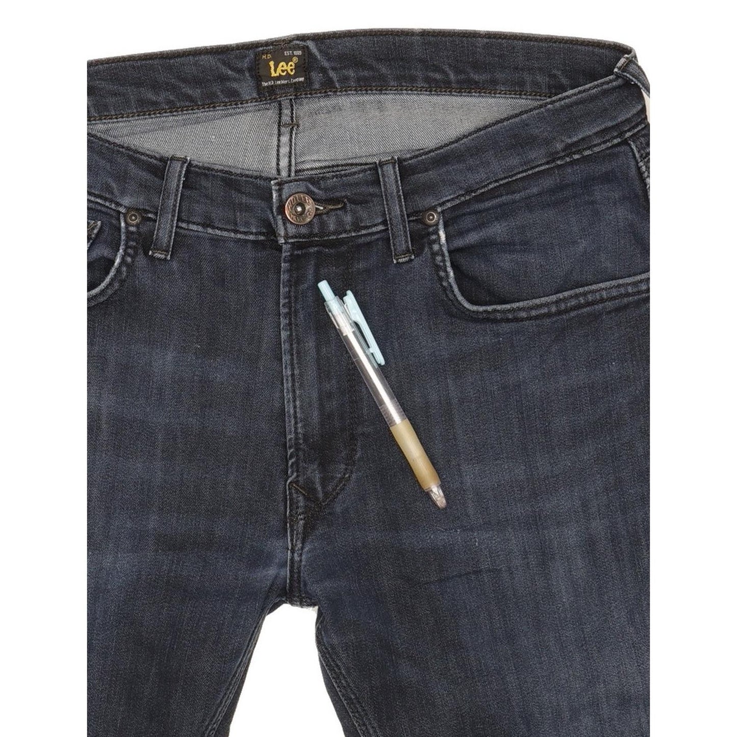 Lee Luke Men Navy Skinny Slim Stretch Jeans W33 L33