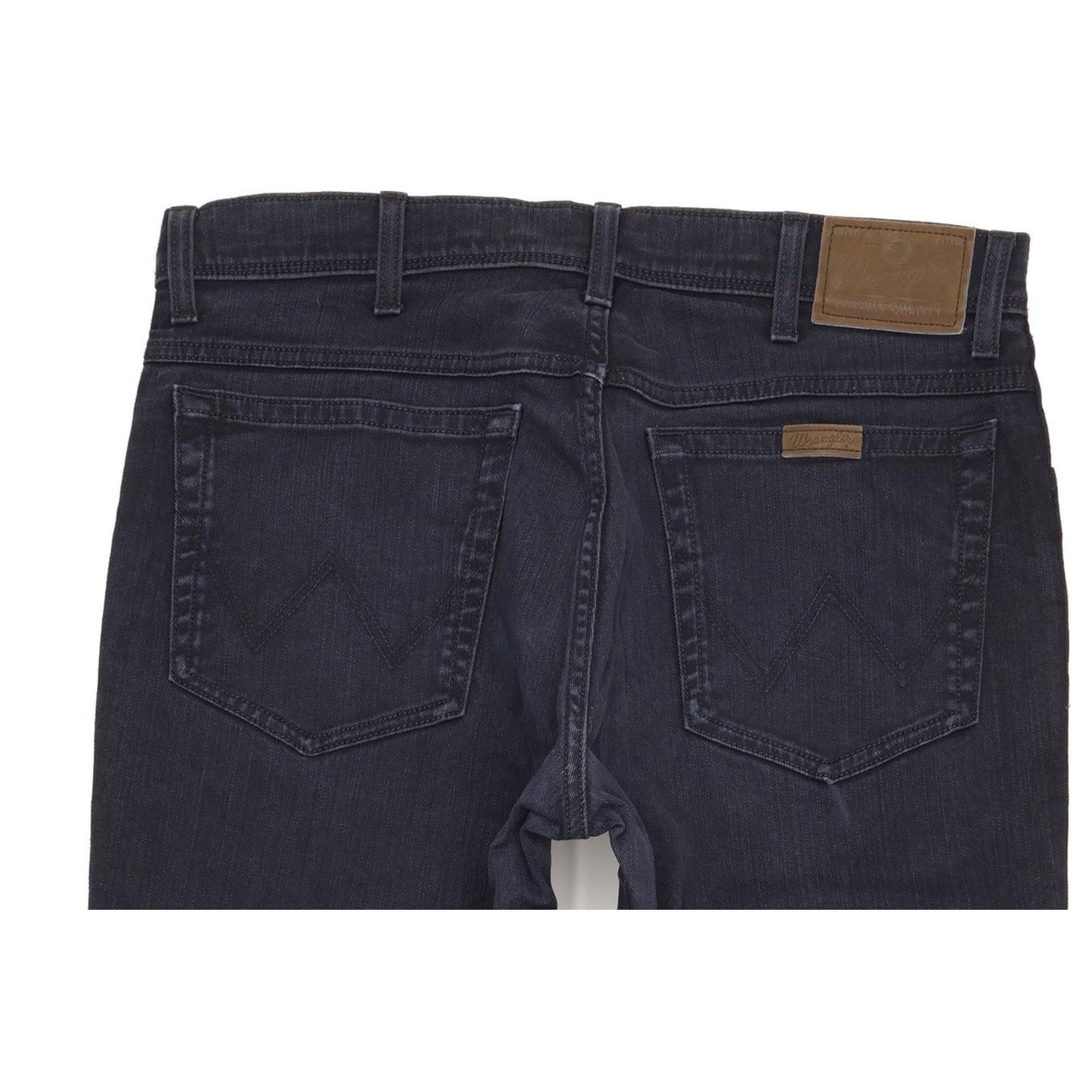 Wrangler Durable Quality Men Navy Straight Regular Stretch Jeans W34 L31