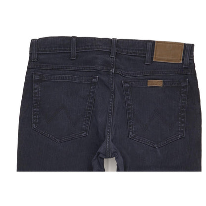Wrangler Durable Quality Men Navy Straight Regular Stretch Jeans W34 L31