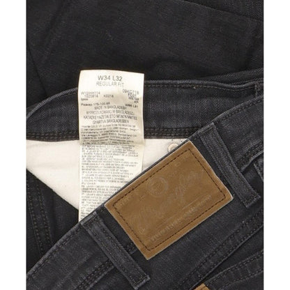 Wrangler Durable Quality Men Navy Straight Regular Stretch Jeans W34 L31