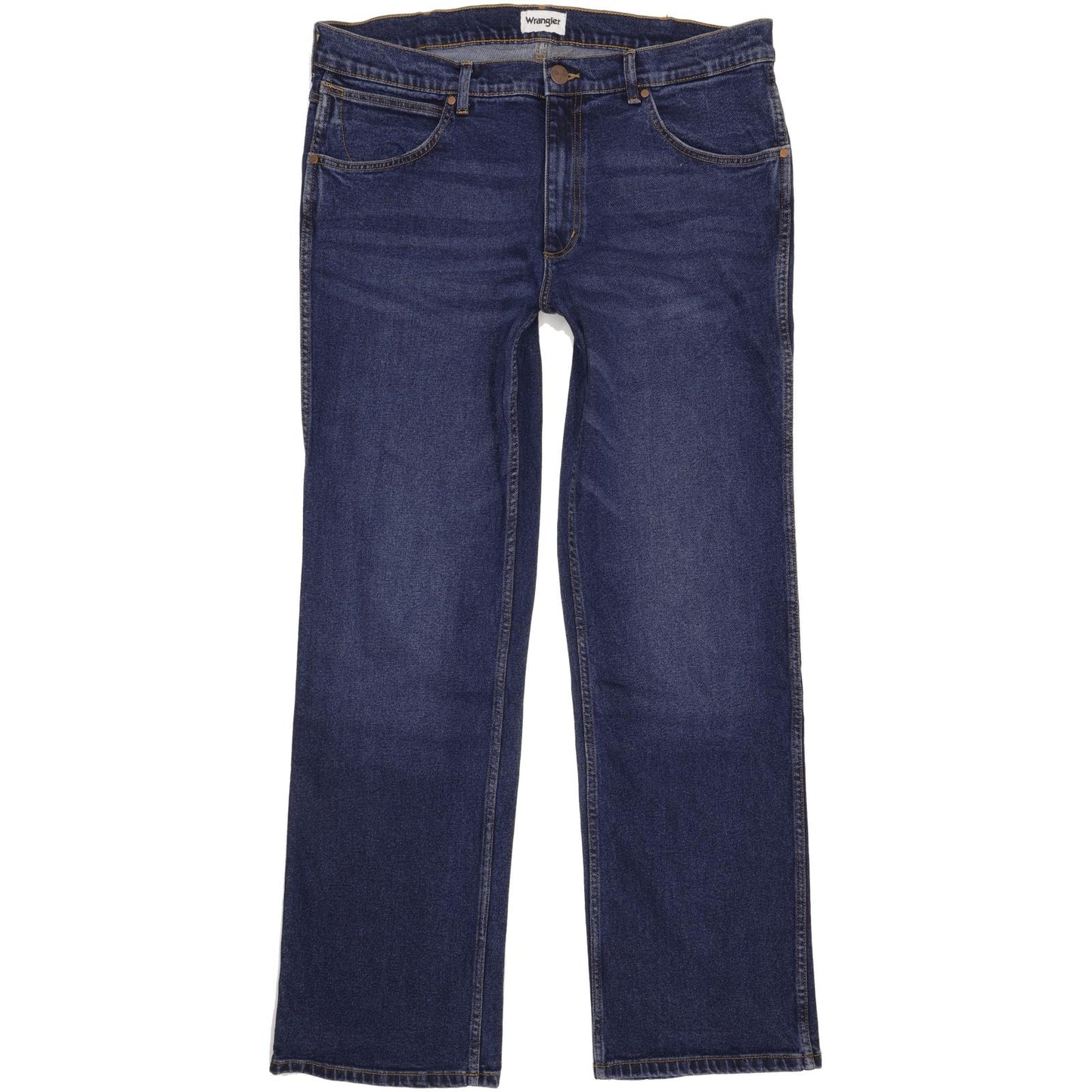 Wrangler Men Blue Bootcut Regular Stretch Jeans W38 L34