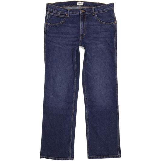 Wrangler Men Blue Bootcut Regular Stretch Jeans W38 L34