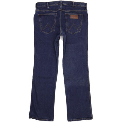 Wrangler Men Blue Bootcut Regular Stretch Jeans W38 L34