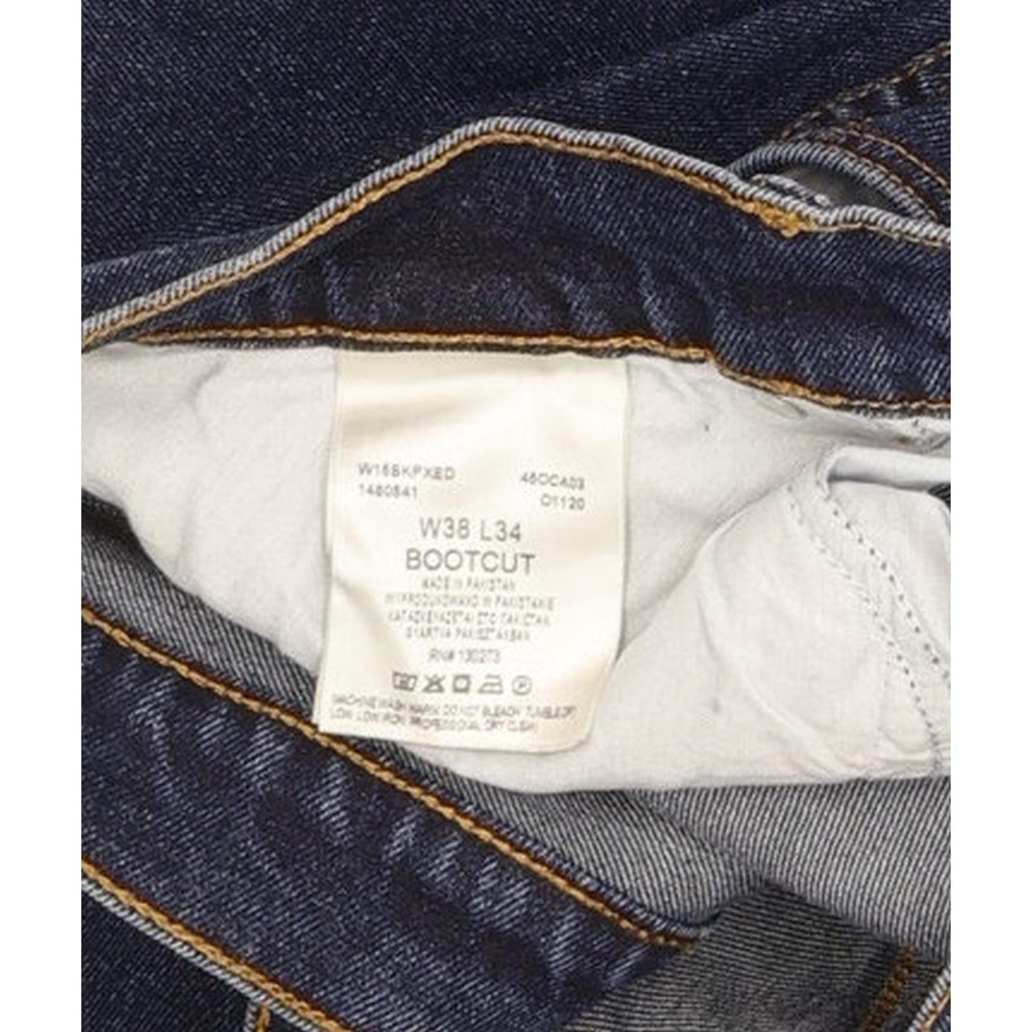 Wrangler Men Blue Bootcut Regular Stretch Jeans W38 L34
