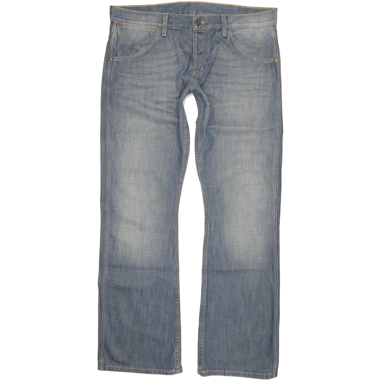 Wrangler Chopper Men Blue Bootcut Regular Jeans W37 L34