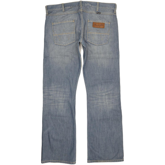 Wrangler Chopper Men Blue Bootcut Regular Jeans W37 L34