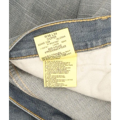 Wrangler Chopper Men Blue Bootcut Regular Jeans W37 L34