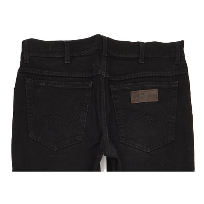 Wrangler Texas Men Black Straight Regular Stretch Jeans W34 L30