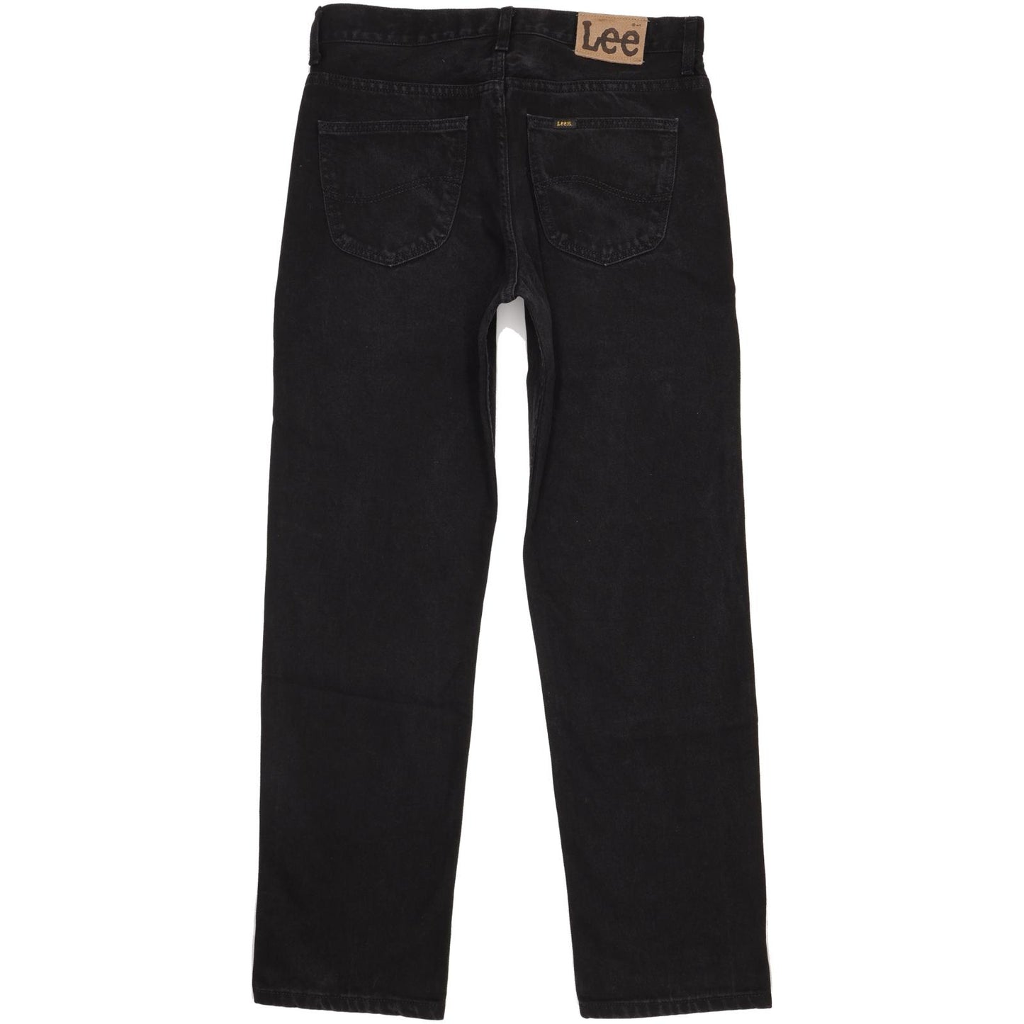 Lee Portland Men Black Straight Regular Jeans W34 L32