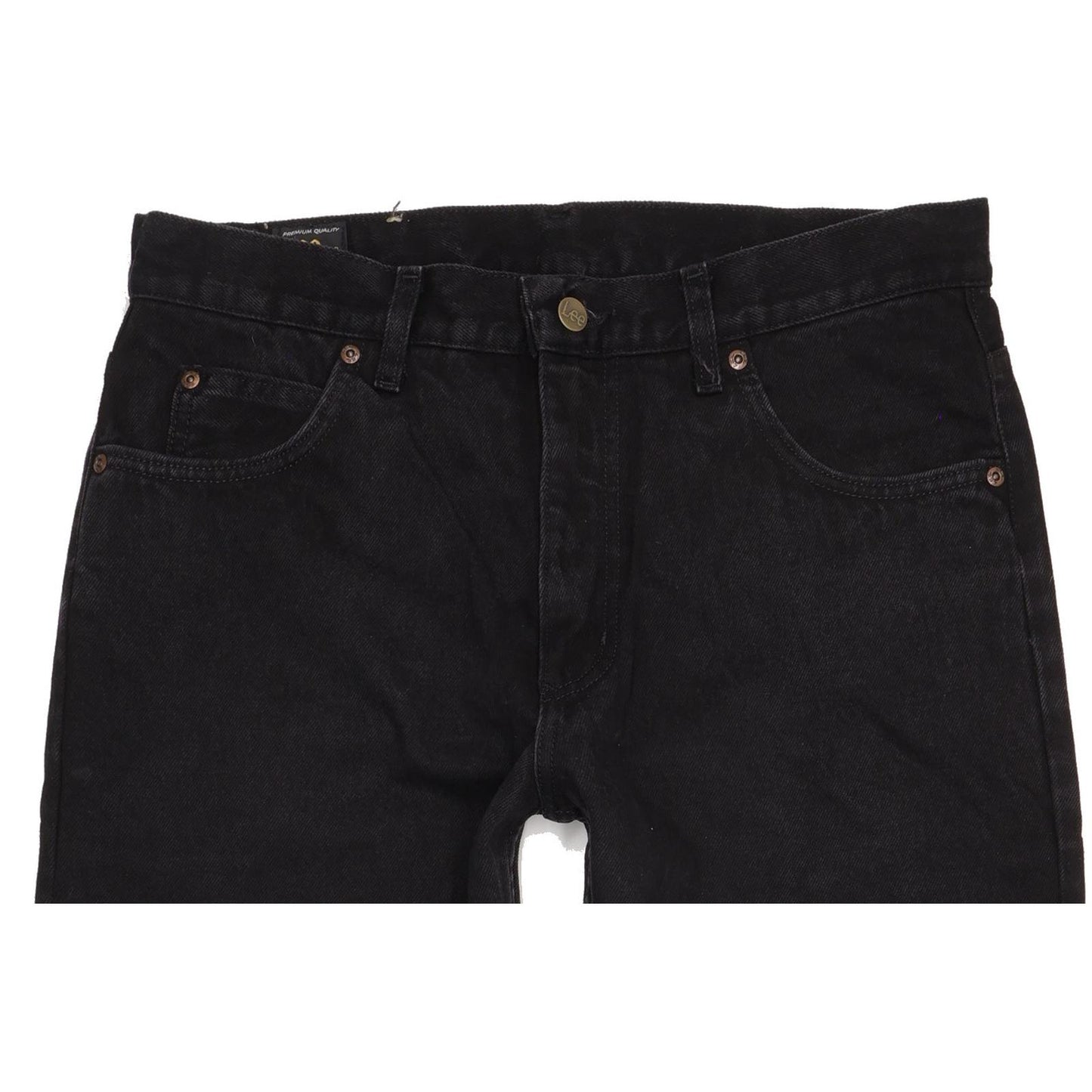 Lee Portland Men Black Straight Regular Jeans W34 L32