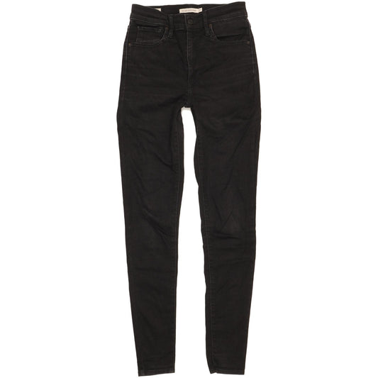 Levi's Mile Women Black Skinny Slim Stretch Jeans W27 L31