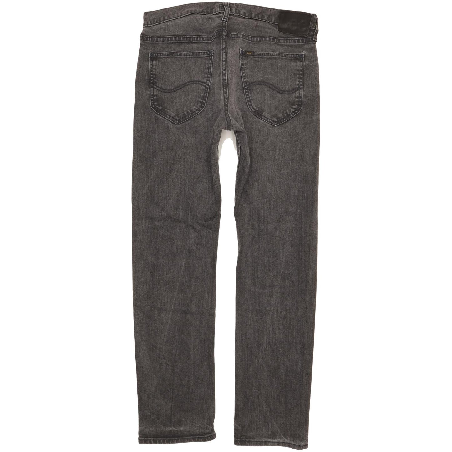 Lee Daren Men Grey Straight Slim Stretch Jeans W34 L32