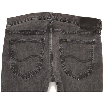 Lee Daren Men Grey Straight Slim Stretch Jeans W34 L32