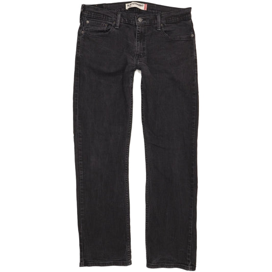 Levi's 514 Men Black Straight Regular Stretch Jeans W34 L32