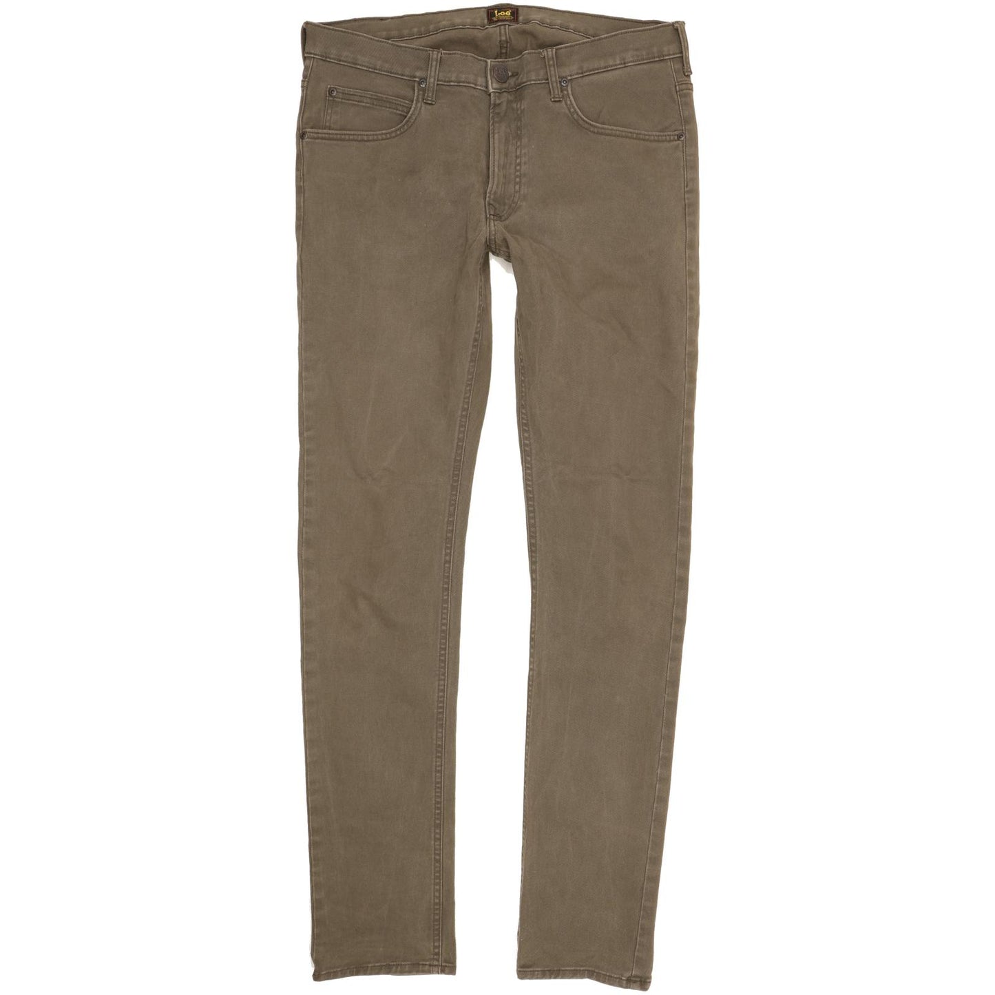 Lee Luke Men Khaki Skinny Slim Stretch Jeans W32 L34