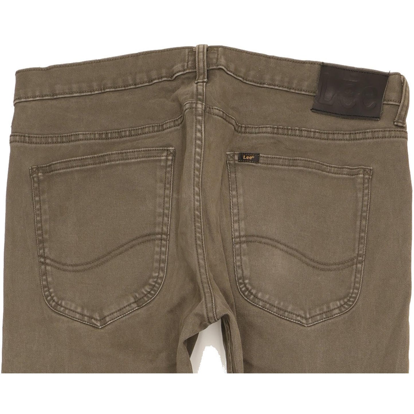 Lee Luke Men Khaki Skinny Slim Stretch Jeans W32 L34